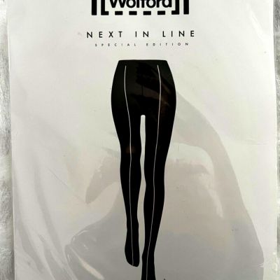 Wolford Women's Ridge Black Maria Tights Size Medium